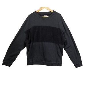 MATE The Label Black Organic Fleece Sweatshirt L Sustainable Quiet Luxury Soft
